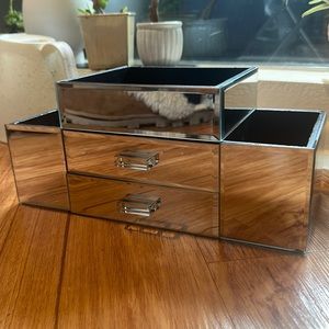 Mirrored Makeup Organizer